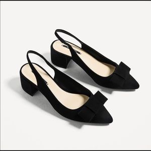 Zara Pointed Toe Slingback Shoes